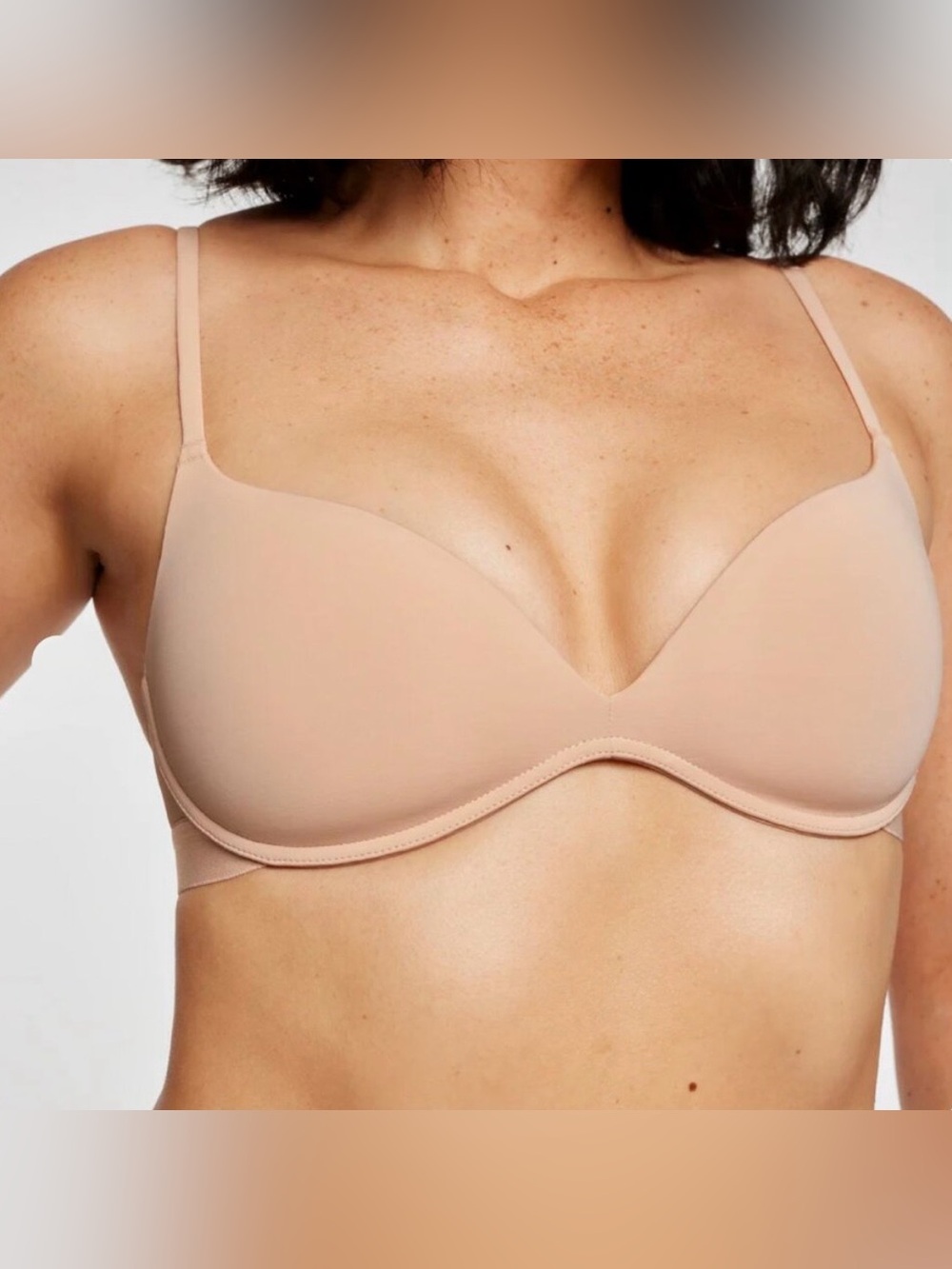 Pepper Zero G Wirefree Lift Up Bra 38B Buff Nude Padded Wireless Smooth Push Up